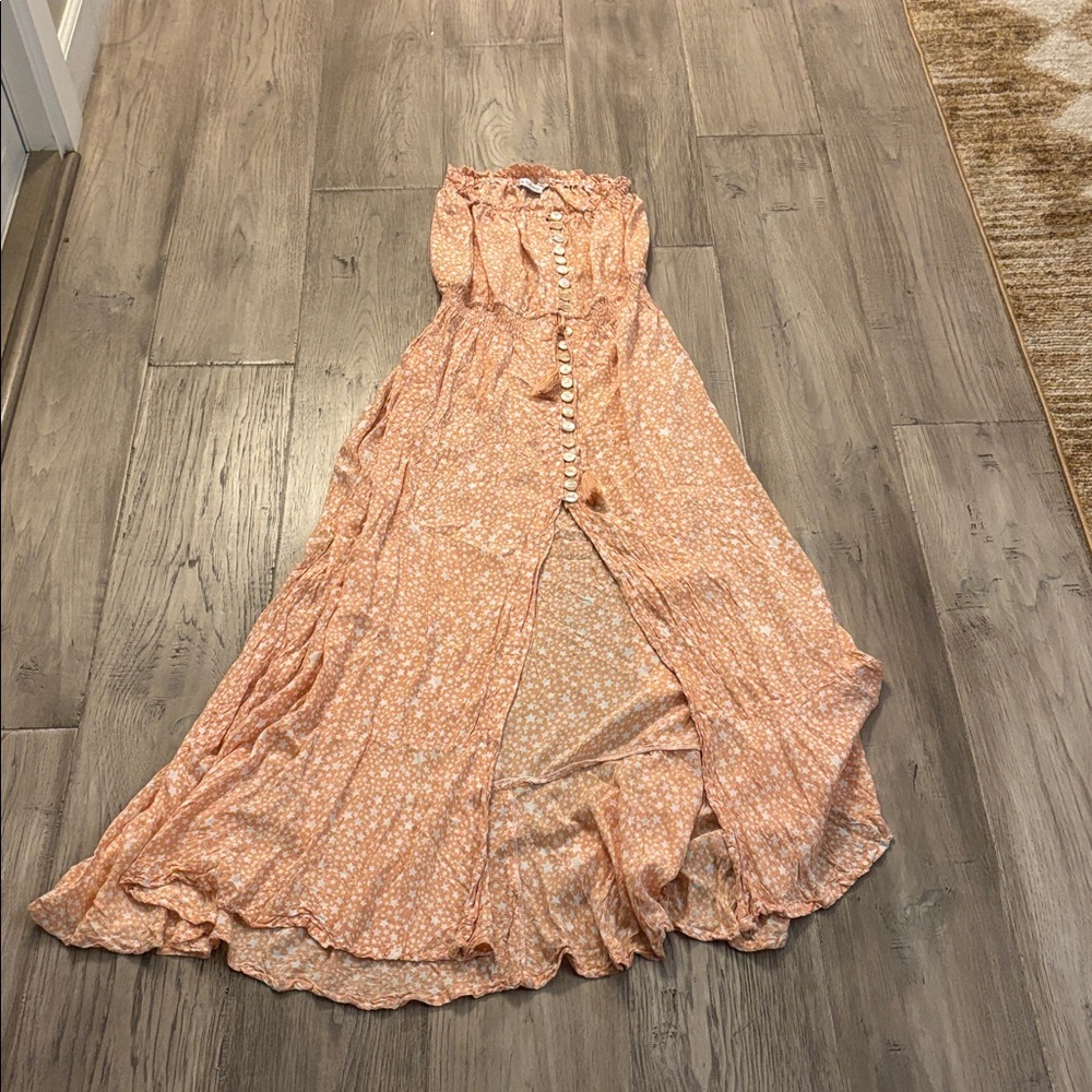 Tiare HawaiiFloral Button-Down Maxi Dress Size M